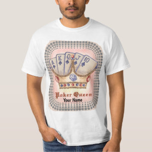 T-shirt da rainha do póquer