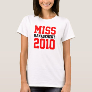 T-shirt Da "rapaz senhorita Gestão 2010". Sp. Parte