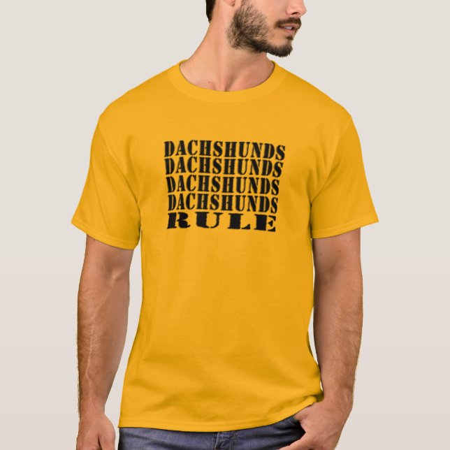 t-shirt da regra dos dachshunds (Frente)