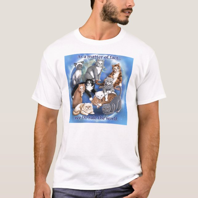 T-shirt da regra dos gatos (Frente)
