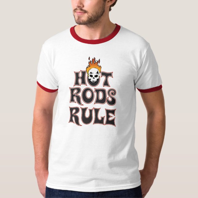 T-shirt da regra dos hot rod (Frente)