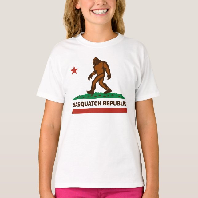 T-shirt da república de Sasquatch (Frente)