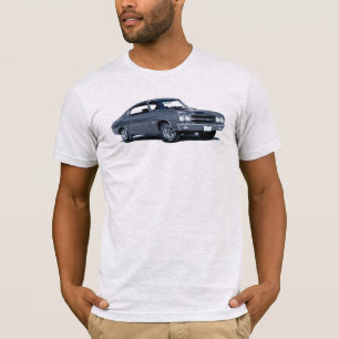 T-shirt da reticulação azul '70 Chevelle do mati