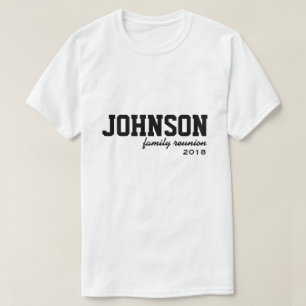 T-shirt da reunião de família da equipe