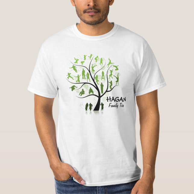 T-shirt da reunião de família de Hagan da OPÇÃO 2 (Frente)