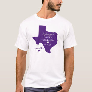 T-Shirt da Reunião Familiar do Estado Roxo do Texa