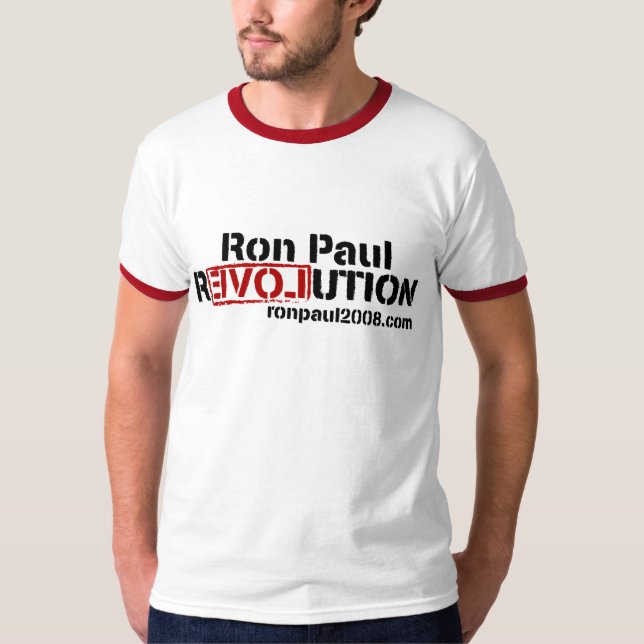 T-shirt da revolução de Ron Paul (Frente)