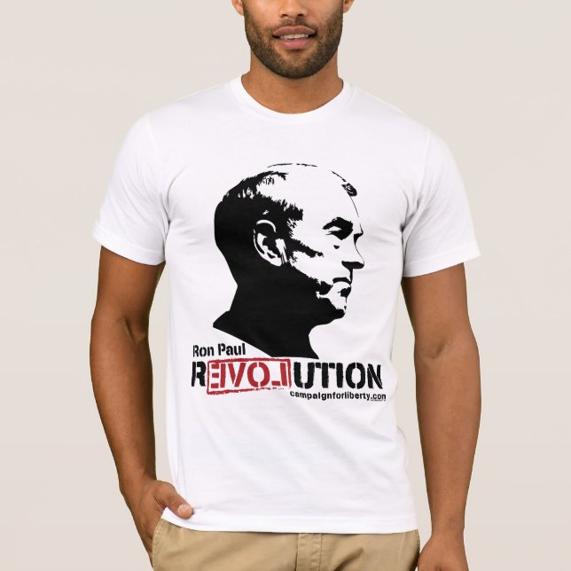 T-shirt da revolução de Ron Paul (Frente)