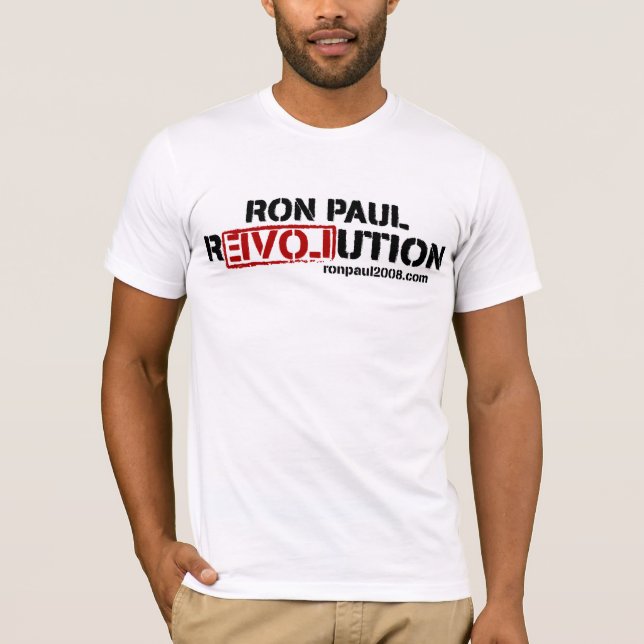 T-shirt da revolução de Ron Paul (Frente)