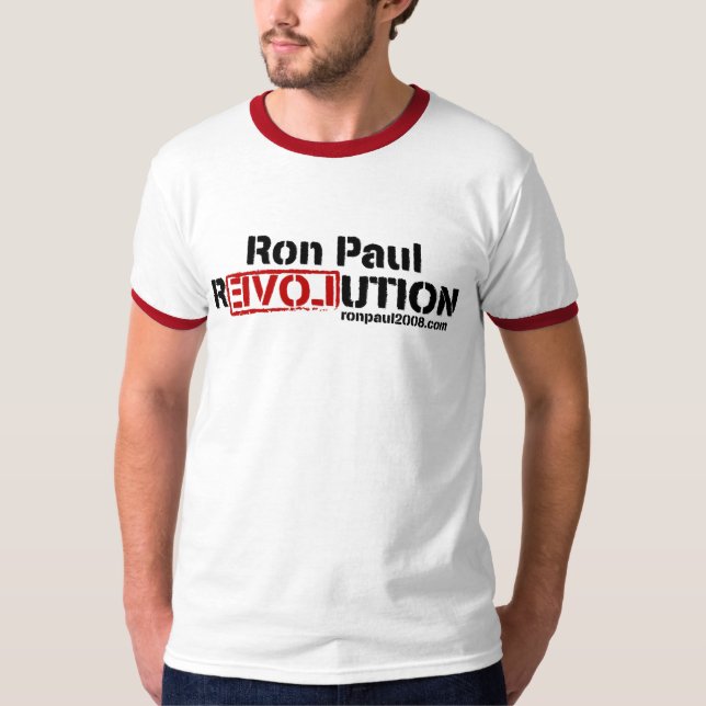 T-shirt da revolução de Ron Paul (Frente)