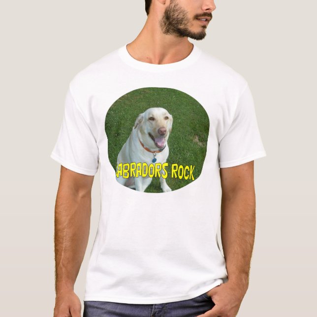 T-shirt da rocha de Labradors (Frente)