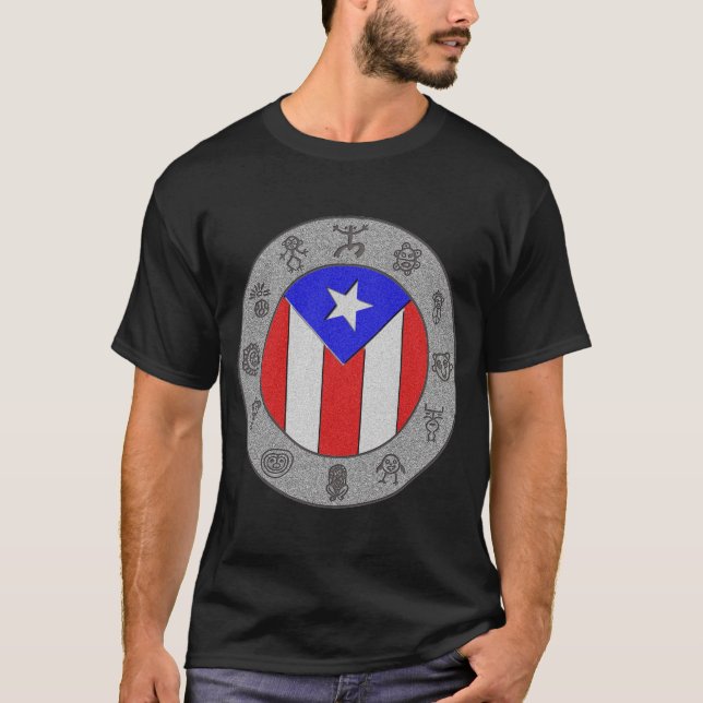 T-shirt da roda de Taino (Frente)