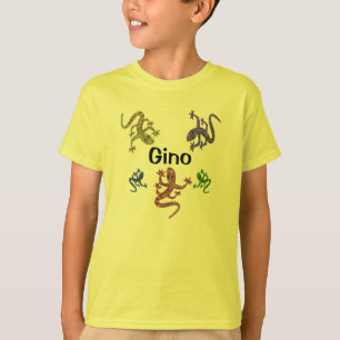 T-shirt da salamandra de Gino - design tomado