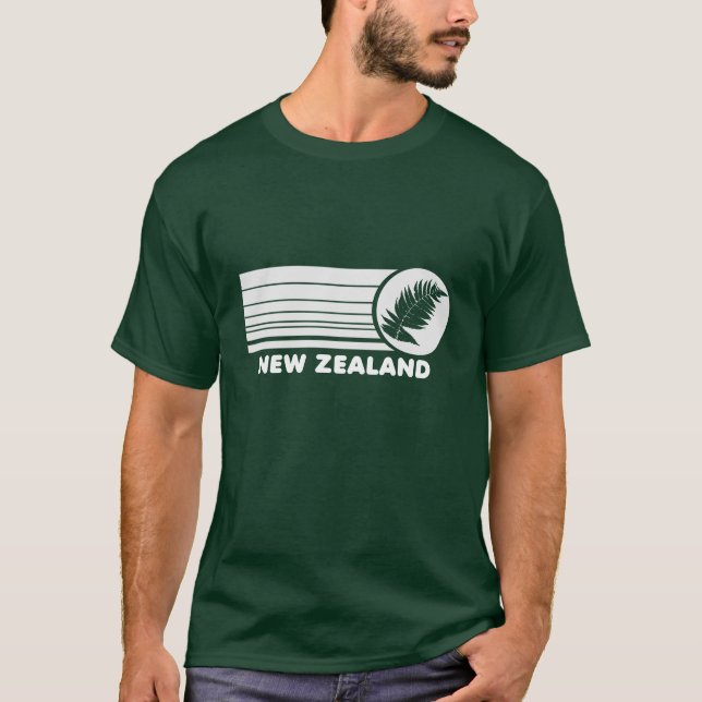 T-shirt da samambaia de prata de Nova Zelândia (Frente)