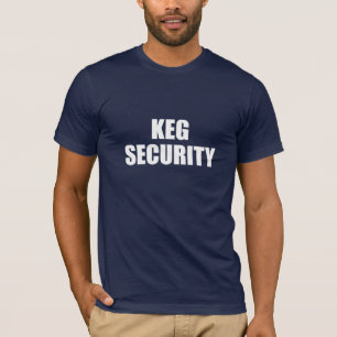 T-shirt da segurança do barril