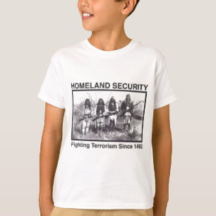 T-shirt da segurança interna do nativo americano