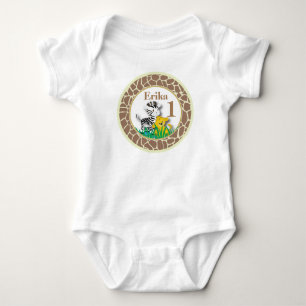 T-shirt da selva do bebê