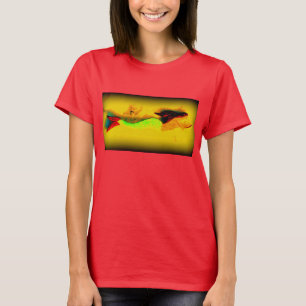 t-shirt da sereia da natação