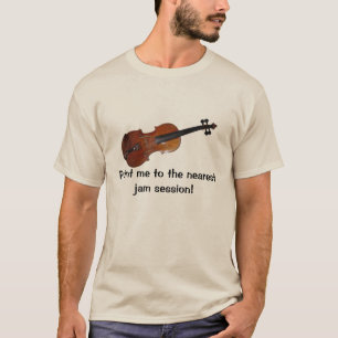 T-shirt da sessão de doce do violino