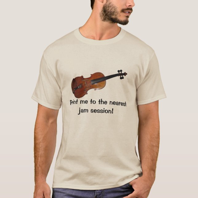 T-shirt da sessão de doce do violino (Frente)