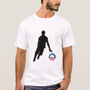 T-shirt da silhueta do basquetebol de Obama