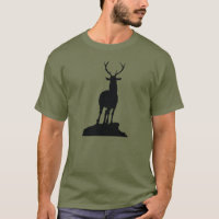 T-shirt da silhueta dos cervos