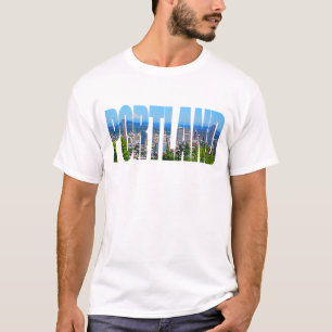 T-shirt da skyline de Portland