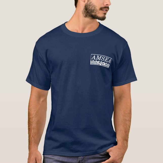 T-shirt da sobrevivência de AMSEA - do design (Frente)