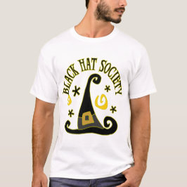 T-shirt da sociedade do chapéu negro