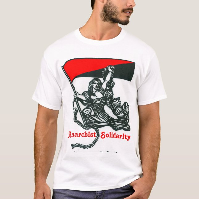 T-shirt da solidariedade do anarquista (Frente)