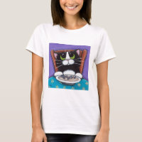 T-shirt da sopa da cauda dos peixes