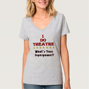 T-shirt da superpotência do teatro