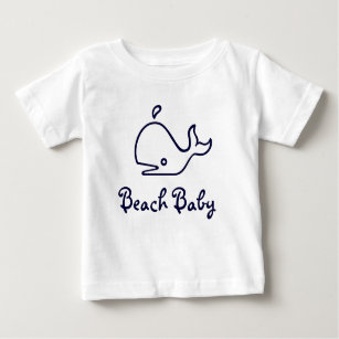 T-shirt Da "t-shirt do bebê praia"