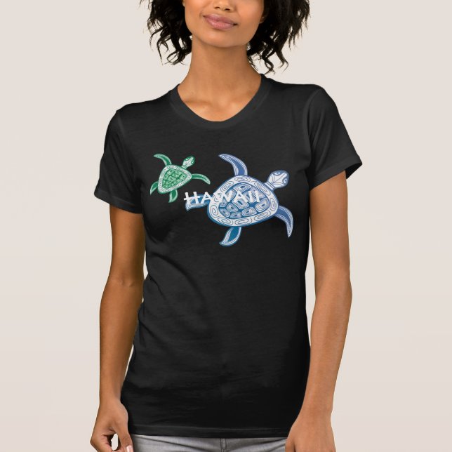 T-shirt da tartaruga de Havaí (Frente)