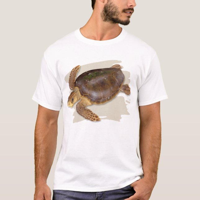 T-shirt da tartaruga de mar da boba (Frente)