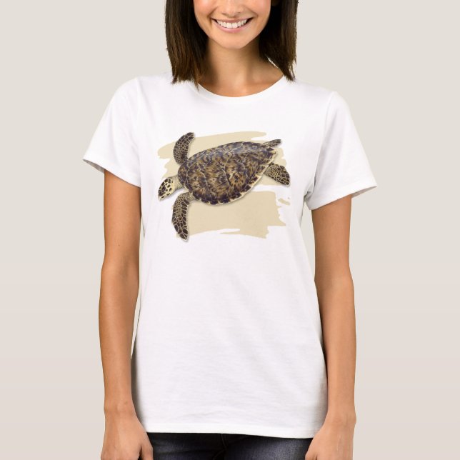 T-shirt da tartaruga de mar de Hawksbill (Frente)