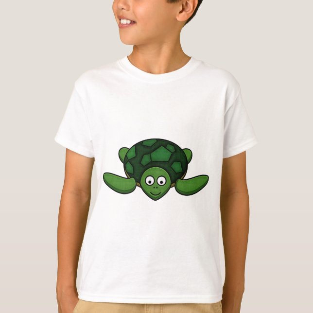 T-shirt da tartaruga dos desenhos animados dos (Frente)