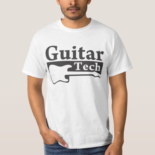 T-shirt da tecnologia da guitarra (Frente)