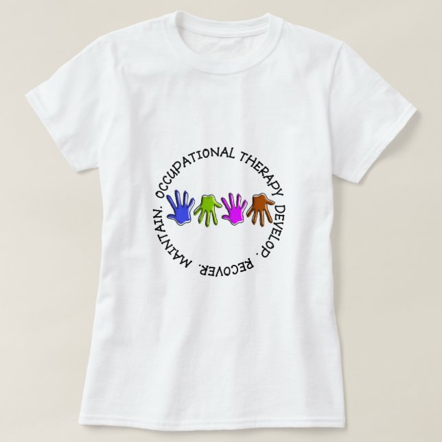 T-shirt da terapia ocupacional (Frente do Design)