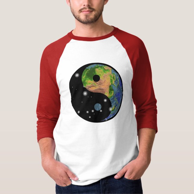 T-shirt da terra de Yin Yang (Frente)
