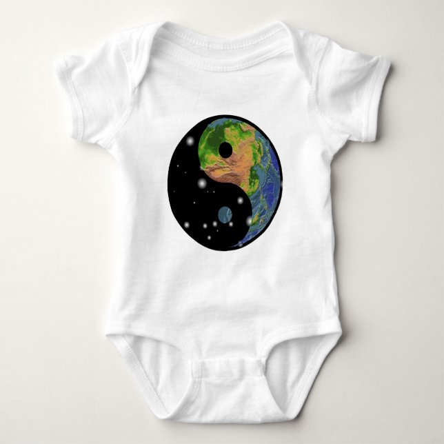 T-shirt da terra de Yin Yang (Frente)