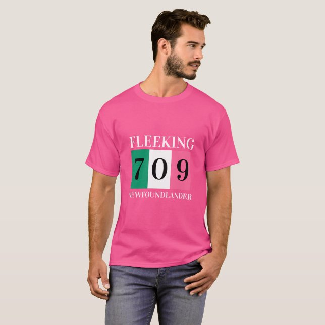 T-Shirt da Terra Nova 709 da Flores (Frente Completa)