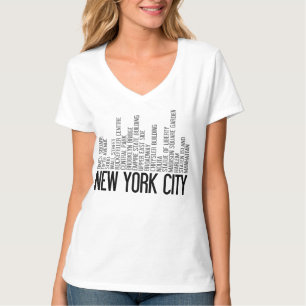 T-shirt da tipografia da Nova Iorque