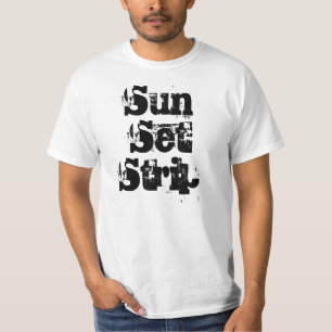 T-shirt da tira do por do sol
