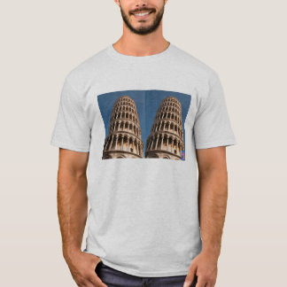 T-shirt da torre inclinada