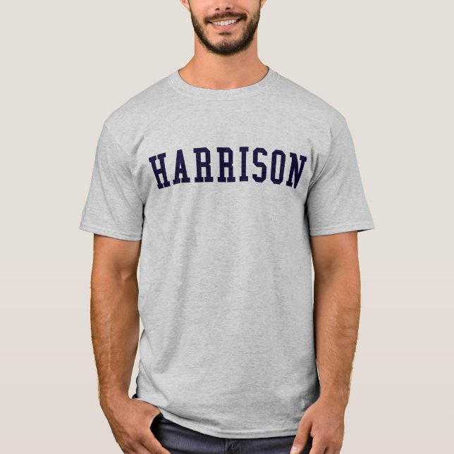 T-shirt da universidade de Harrison (Frente)