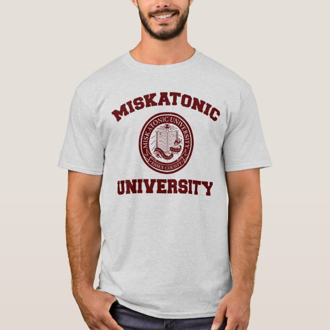 T-shirt da universidade de Miskatonic (Frente)