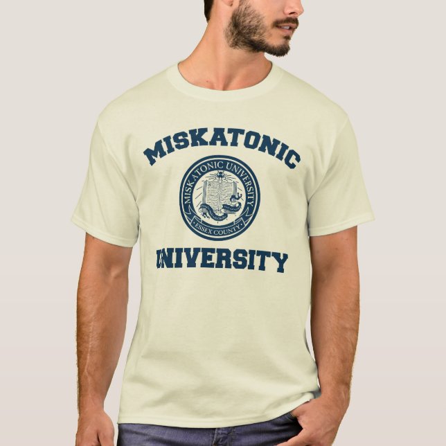 T-shirt da universidade de Miskatonic (Frente)