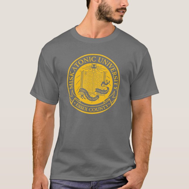 T-shirt da universidade de Miskatonic (Frente)
