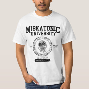 T-shirt da universidade de Miskatonic